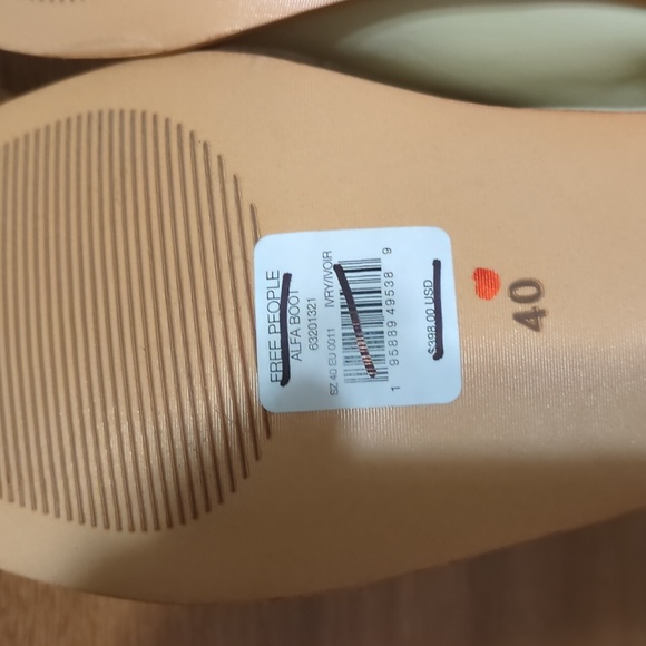 New Mutma X Free People Colorado Springs Laser Cut Cowboy Boots Eur 40 US 10 - Picture 6 of 6